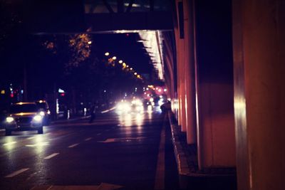 City street at night