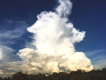 Low angle view of clouds in sky