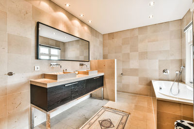 Interior of bathroom