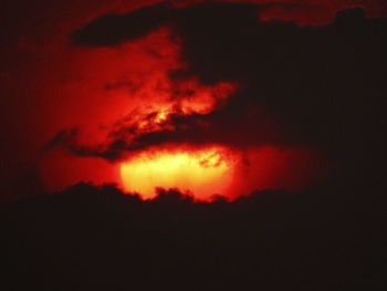 Low angle view of sky at night