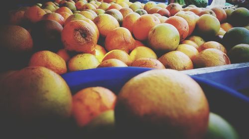 Close-up of fruits for sale in market