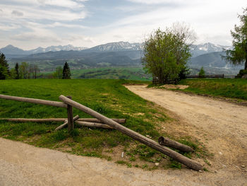 Scenic view of landscape against sky