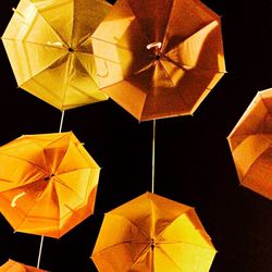 Low angle view of colorful wall