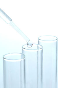 Close-up of glass against white background