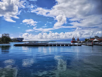 Scenic view of sea against sky