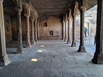 Empty corridor in old building