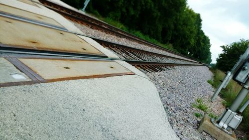 Railroad station platform