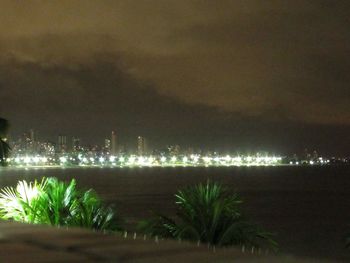 Scenic view of lake against sky at sunset
