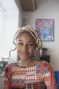 Portrait of a smiling young woman