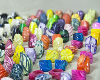Close-up of multi colored candies