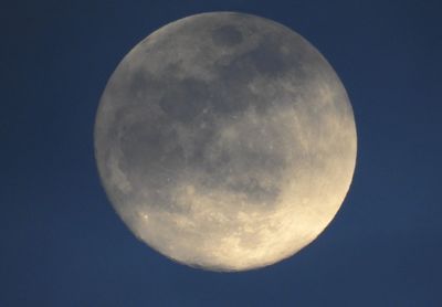 Scenic view of moon against sky at night