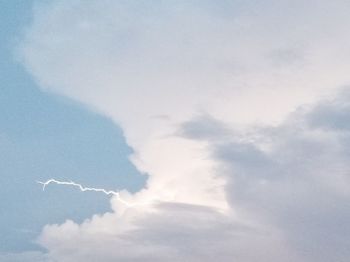 Low angle view of clouds in sky