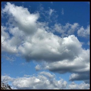 Low angle view of cloudy sky