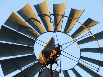 Low angle view of umbrella against sky