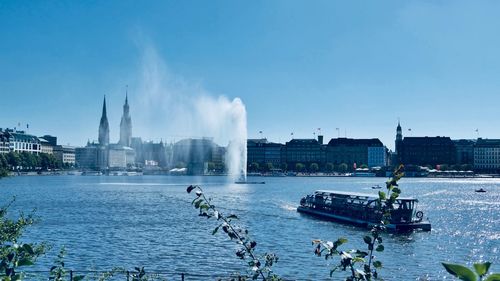 Panoramic view of buildings against sky