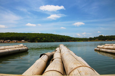 Scenic view of river against sky