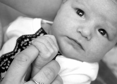 Close-up of baby boy