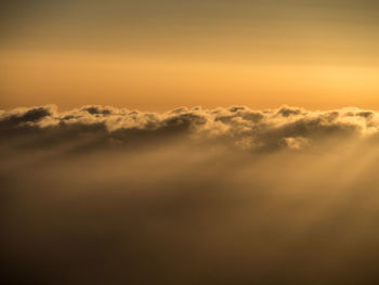 Scenic view of cloudscape during sunset