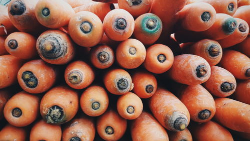 Full frame shot of carrots market for sale