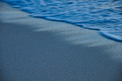 High angle view of sea shore