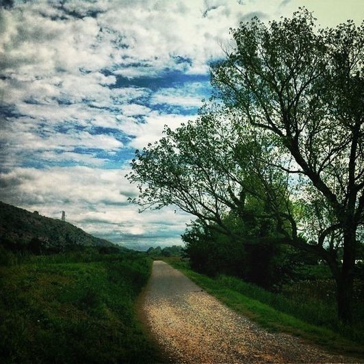 #nature #jogging #sky #clouds #beautyofnature #trees