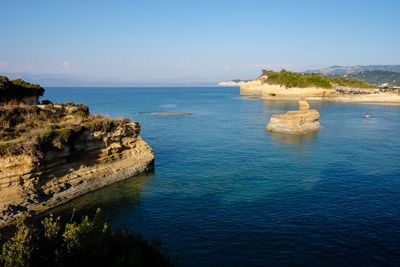 Beautiful waters of canal d'amour beach, corfu