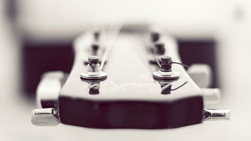 Close-up of electric lamp on table