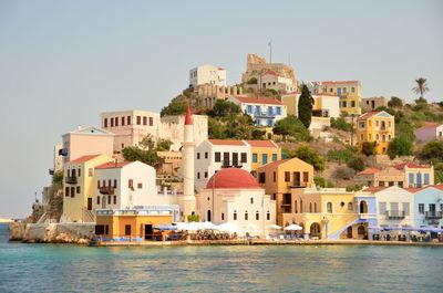 Town with buildings in background