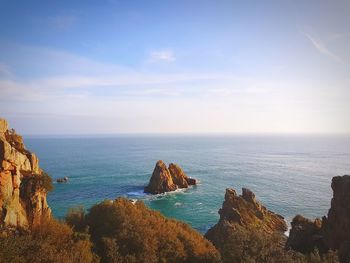 Scenic view of sea against sky