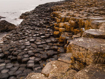 Stone wall by sea