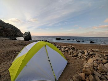 Scenic view of sea against sky
