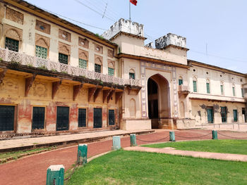 View of historic building against clear sky