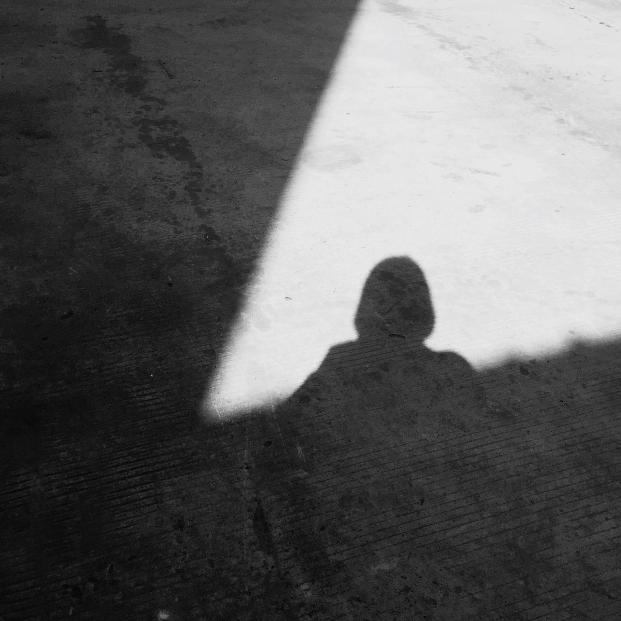 shadow, real people, focus on shadow, one person, high angle view, childhood, day, sunlight, outdoors, nature, people