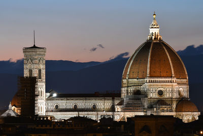 View of cathedral during dusk