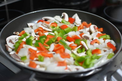 Close-up of salad in plate