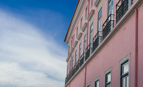 Low angle view of building against sky