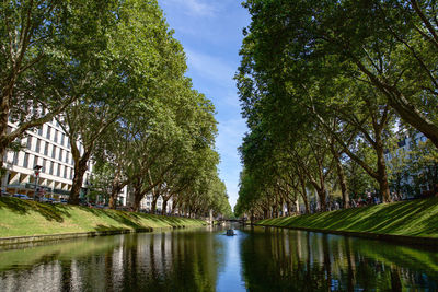 Königsallee in düsseldorf, deutschland
