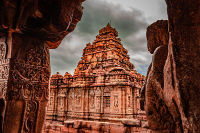 Pattadakal temple complex group of monuments breathtaking stone art with dramatic sky