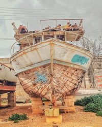 Panoramic shot of ship