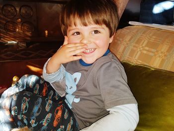 Portrait of smiling boy