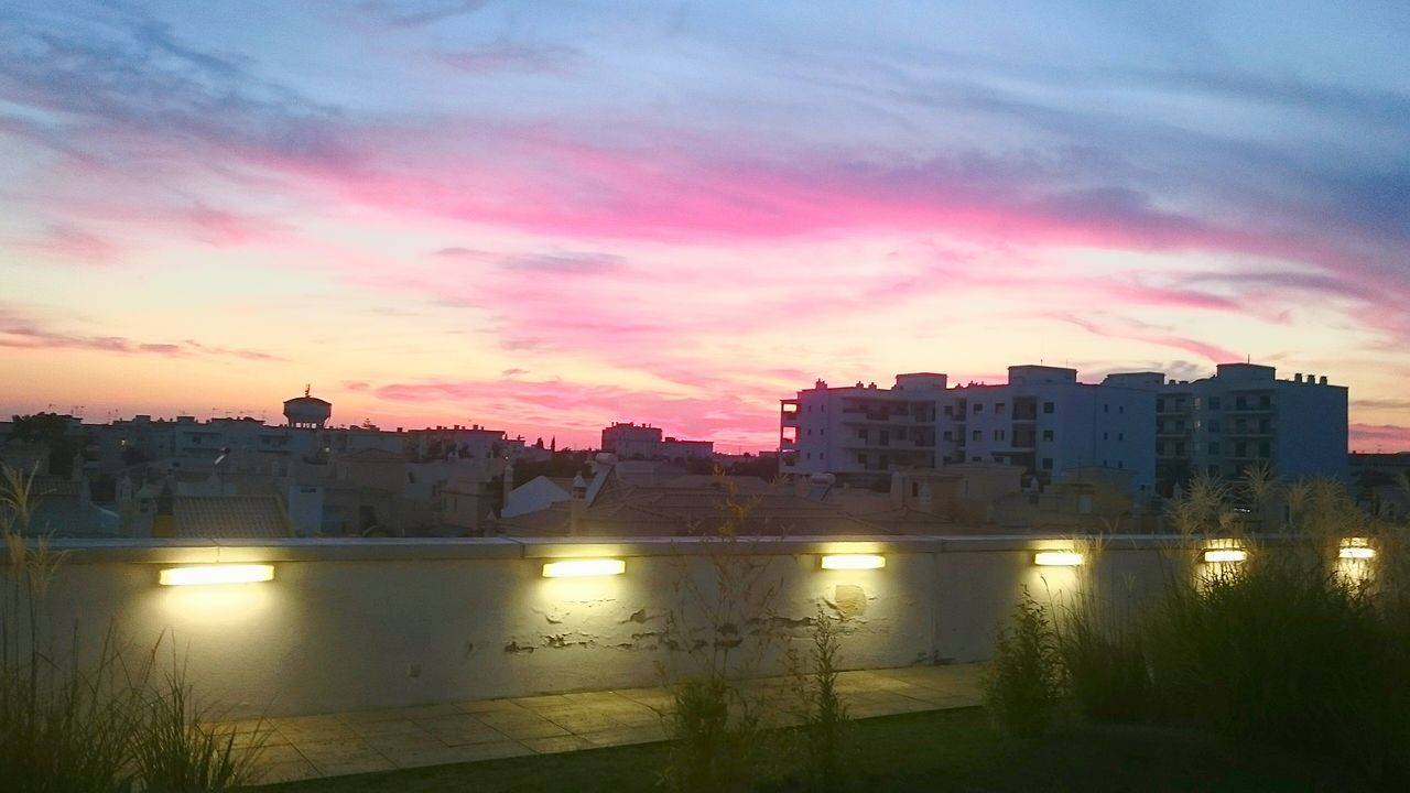 VIEW OF CITY DURING SUNSET