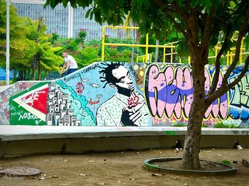 Graffiti on wall