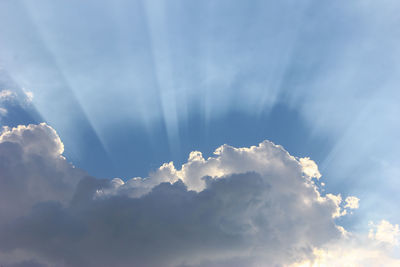 Low angle view of clouds in sky