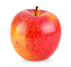 Close-up of apple against white background