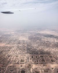 Aerial view of landscape against sky