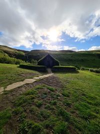 Scenic view of landscape against sky