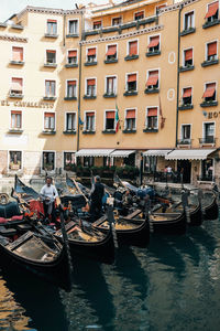 Boats in canal