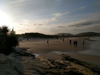 View of tourists on beach