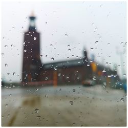 Raindrops on glass window