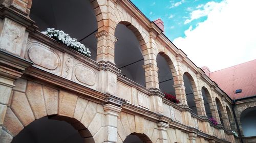 Low angle view of historical building